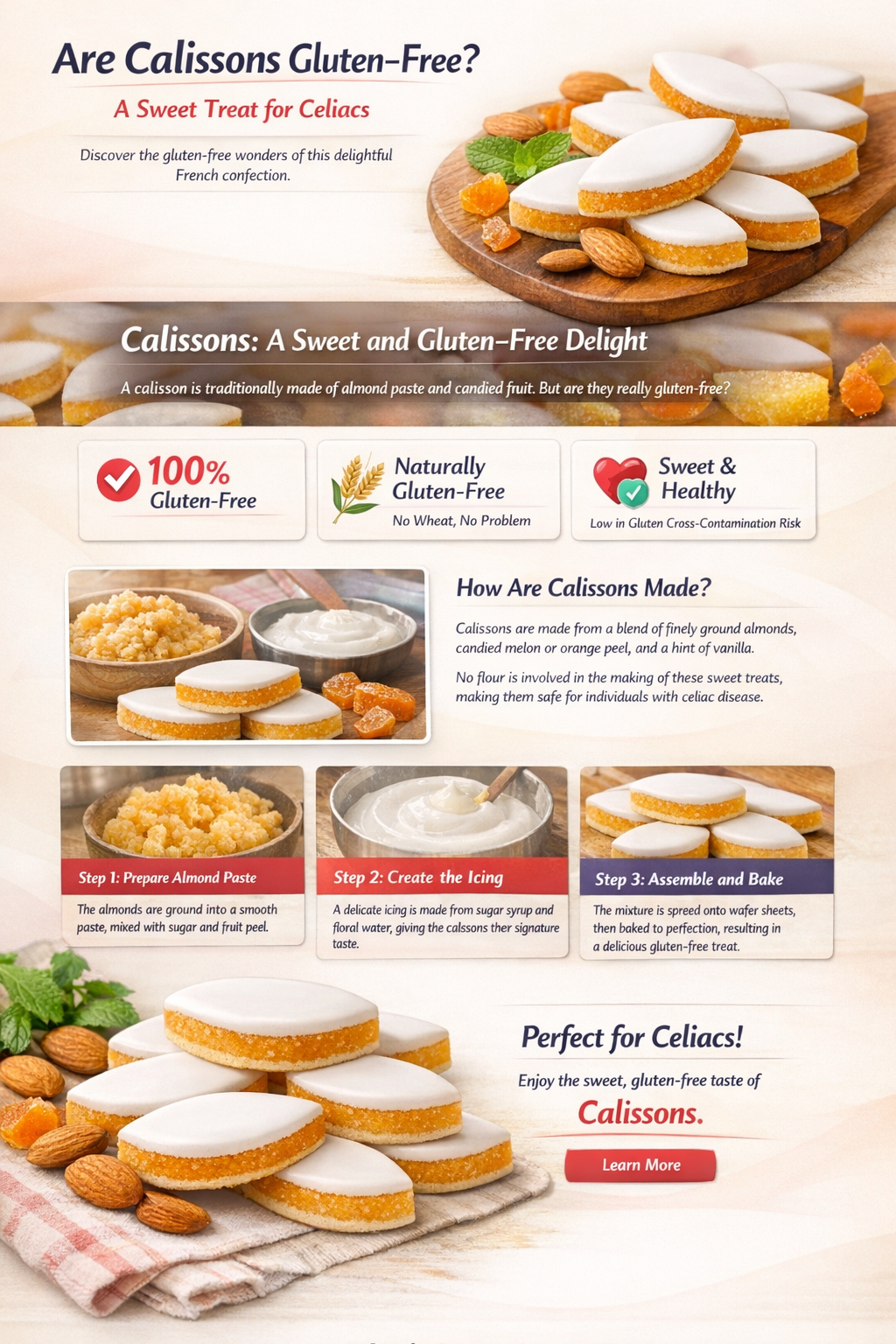 are calissons gluten free