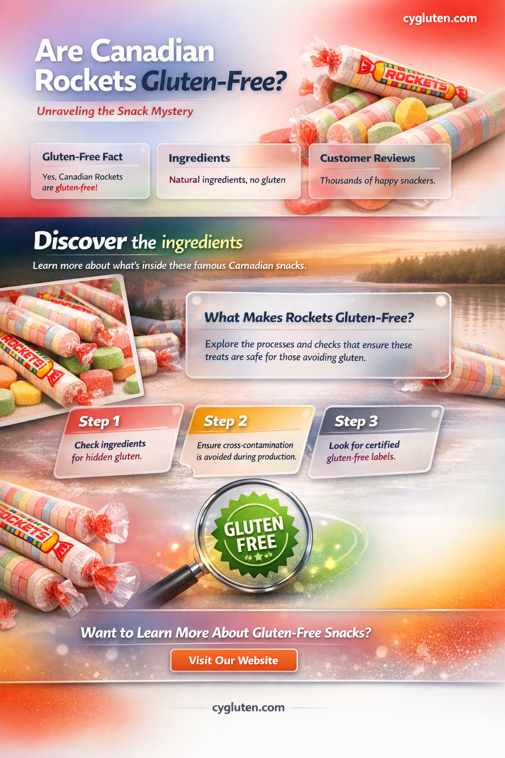 are canadian rockets gluten free