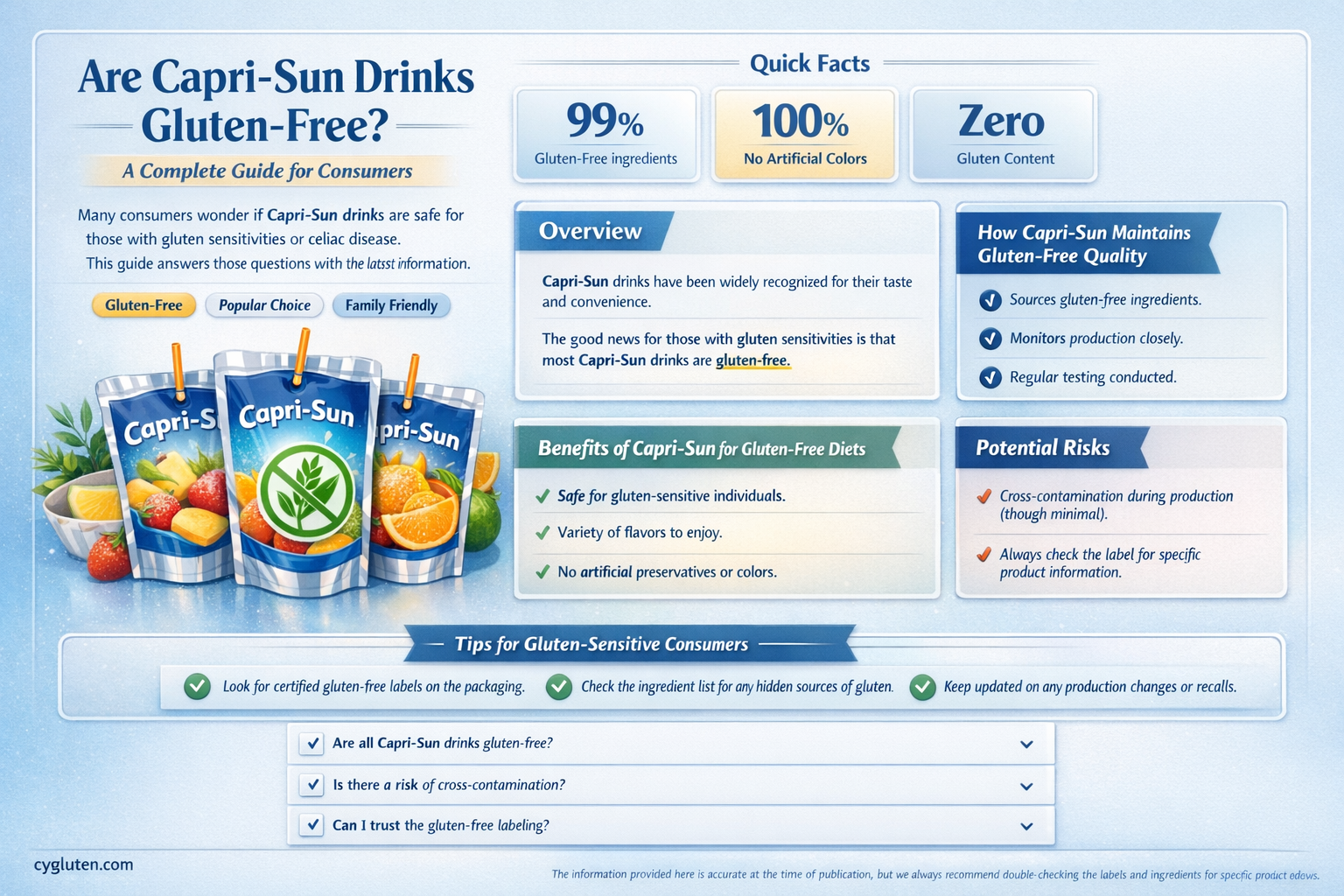 are caprisun gluten free