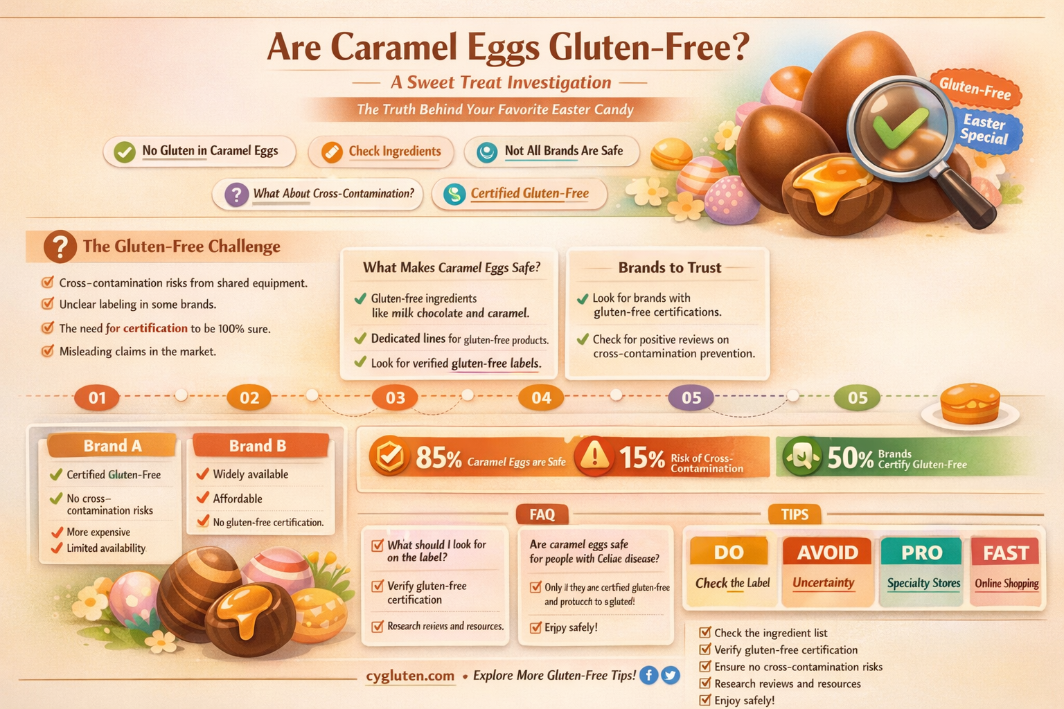 are caramel eggs gluten free