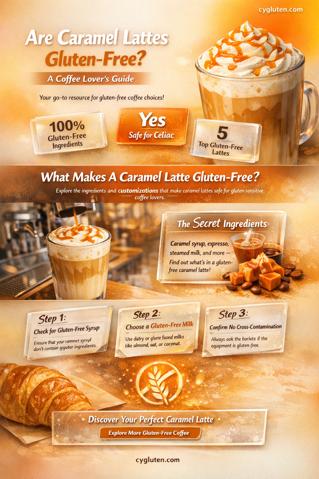 are caramel lattes gluten free