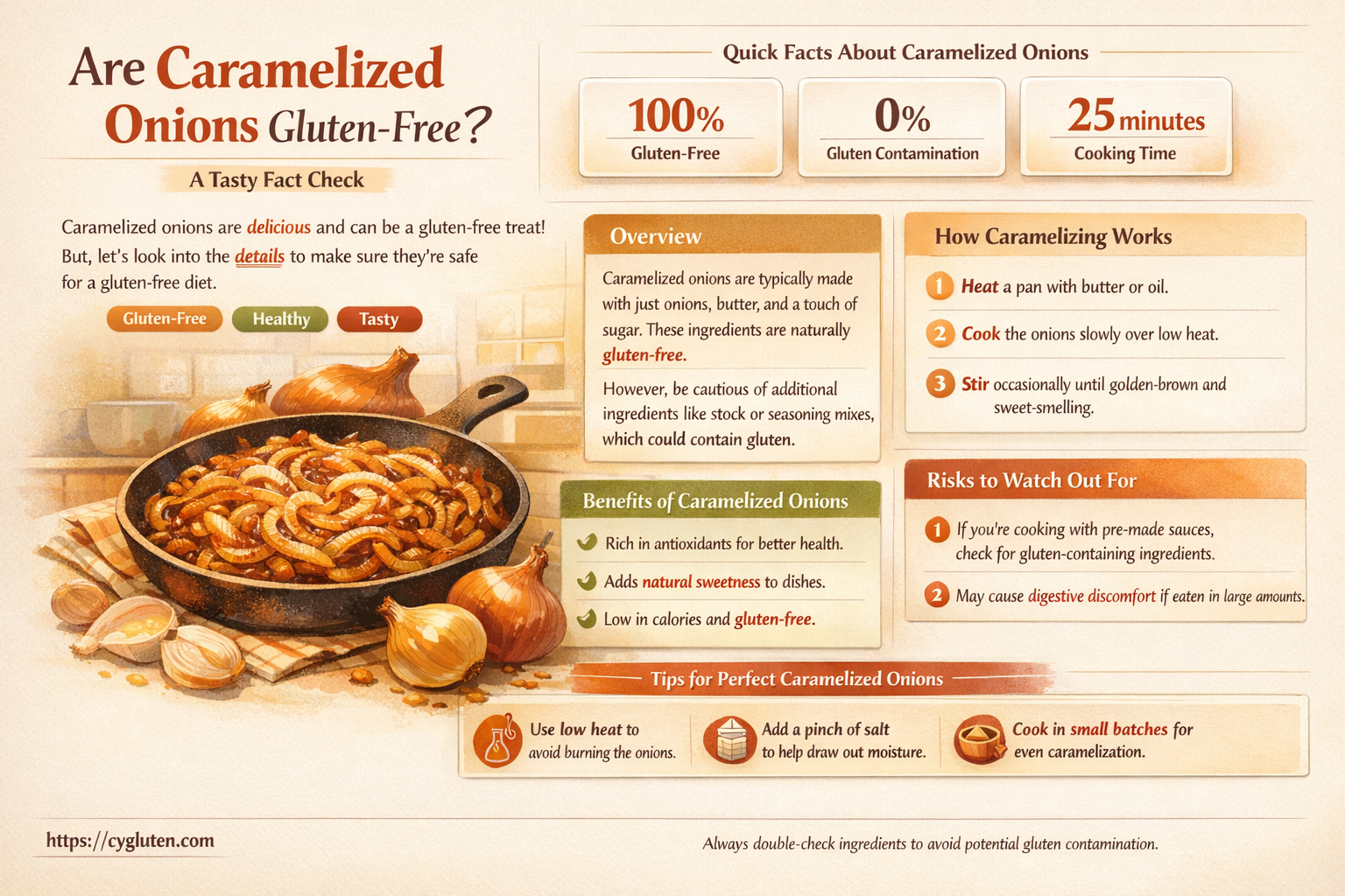 are caramelized onions gluten free