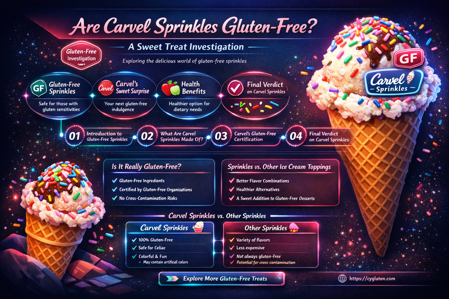 are carvel sprinkles gluten free