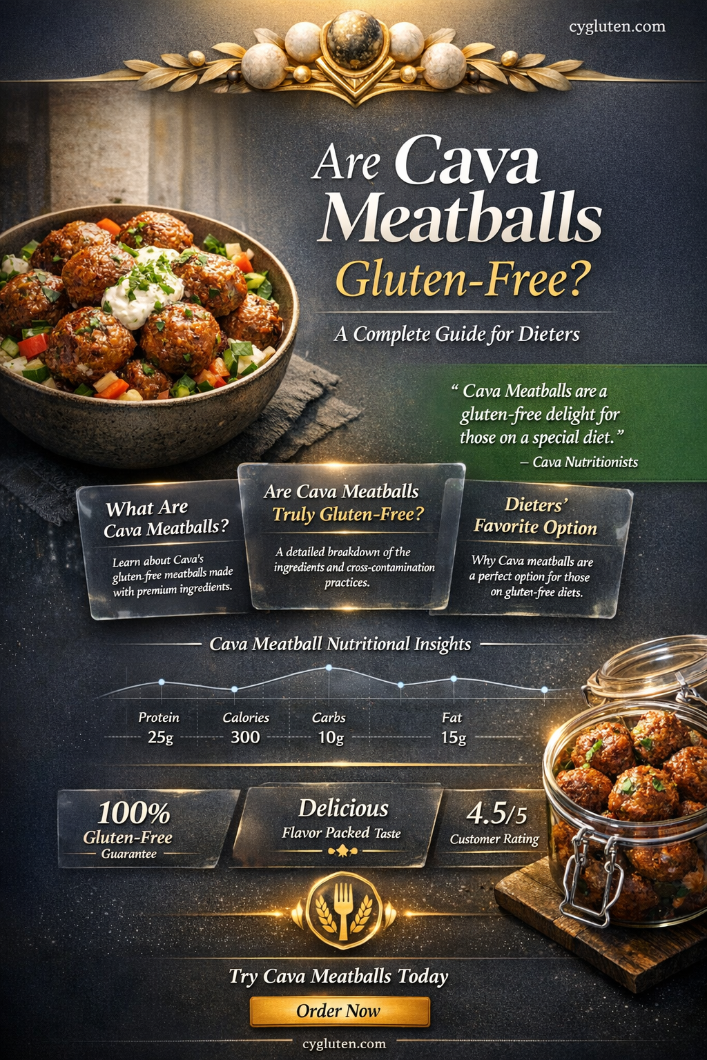 are cava meatballs gluten free