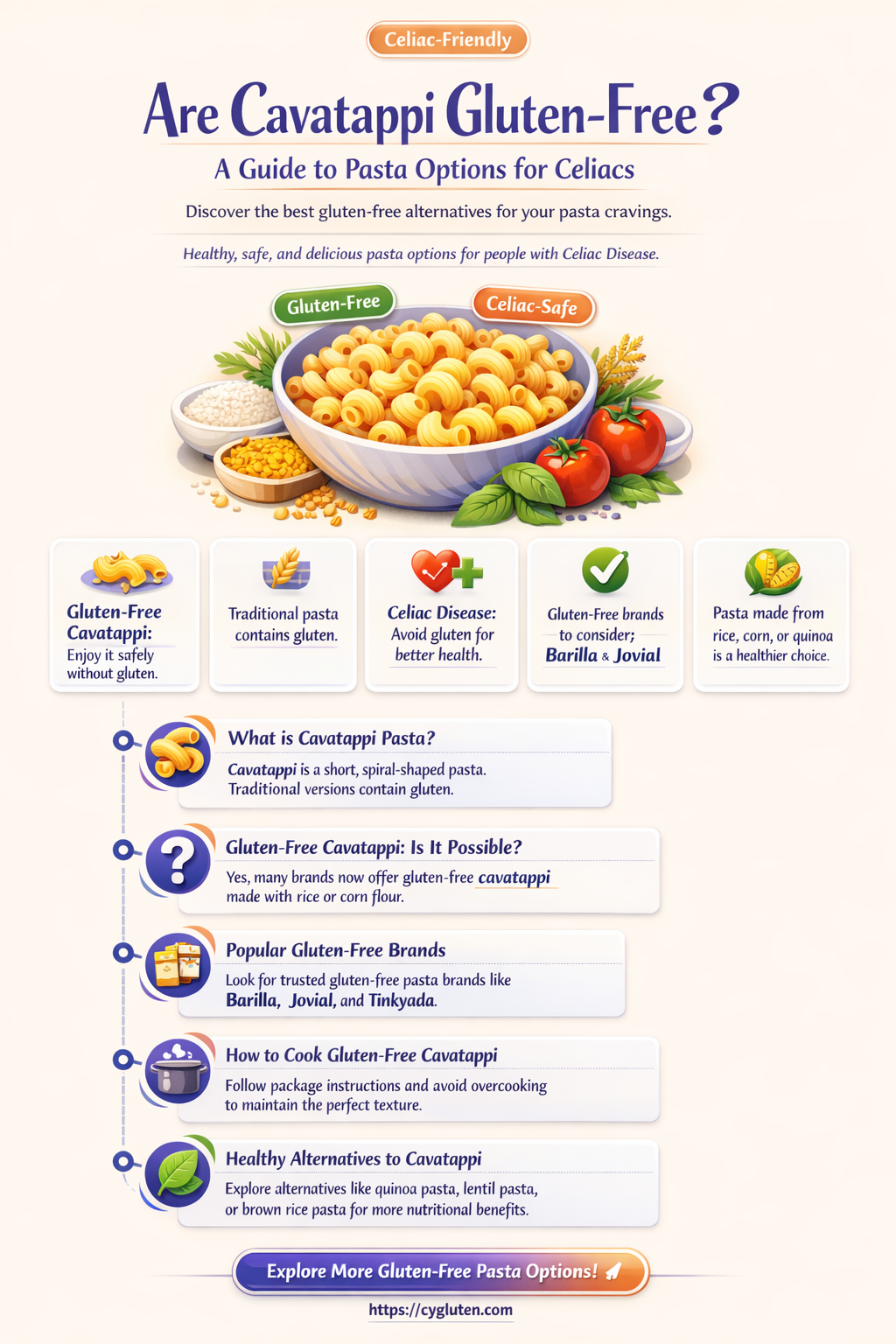 are cavatappi gluten free