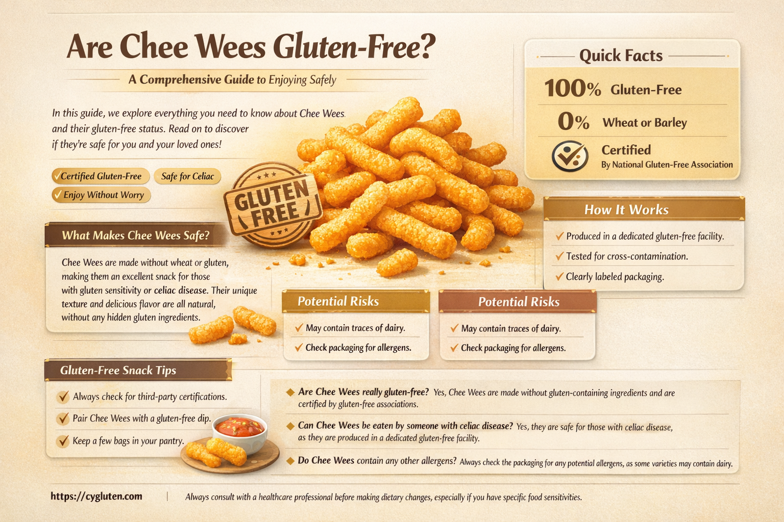 are chee wees gluten free
