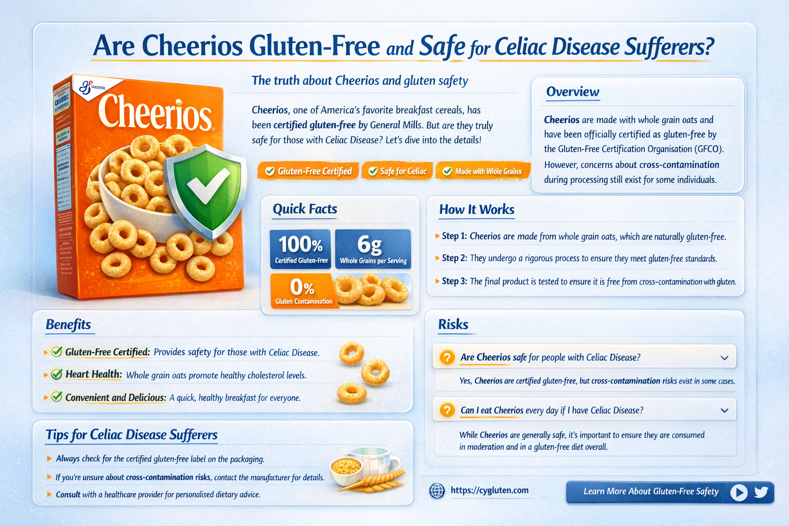 are cheerios gluten free celiac