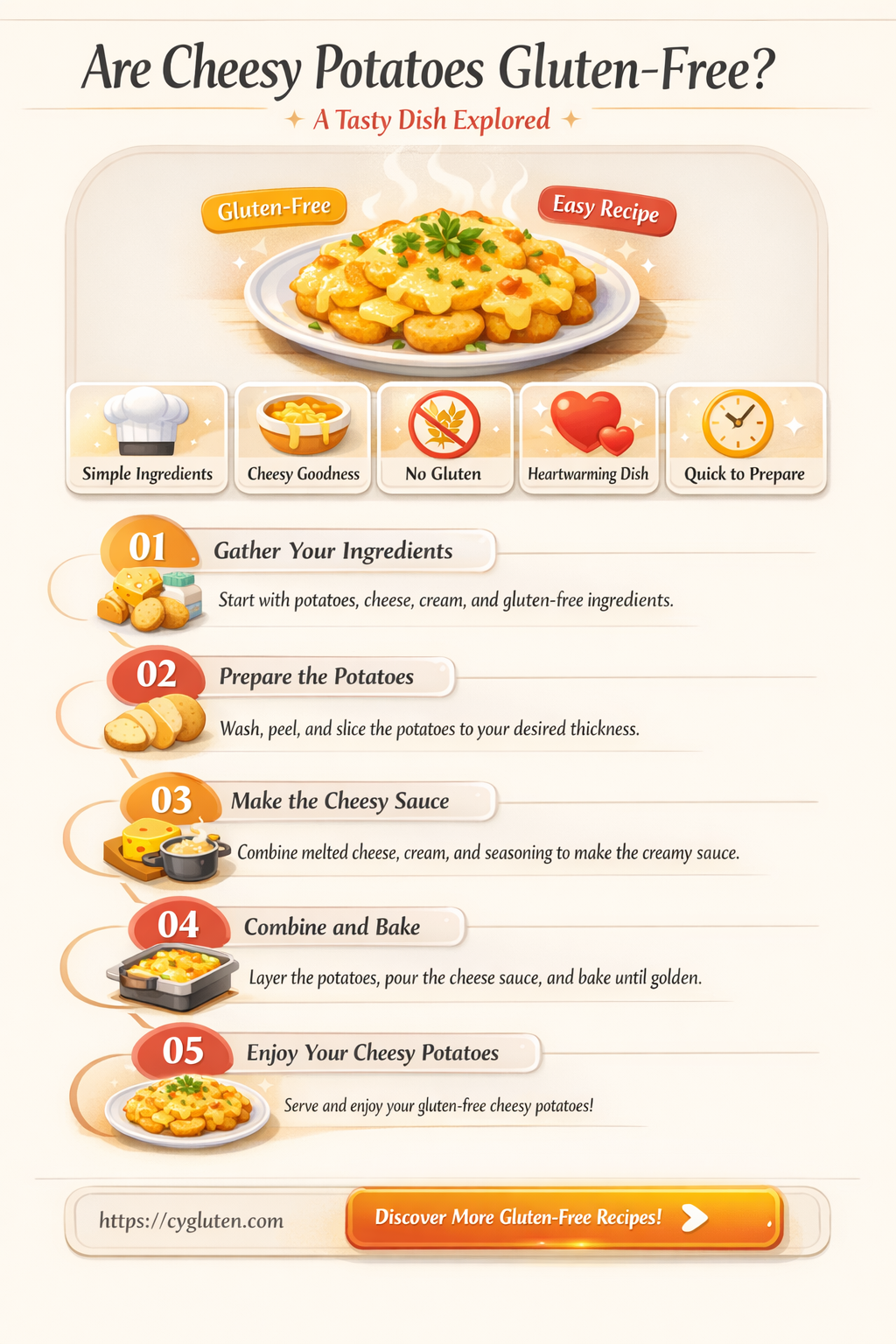 are cheesy potatoes gluten free