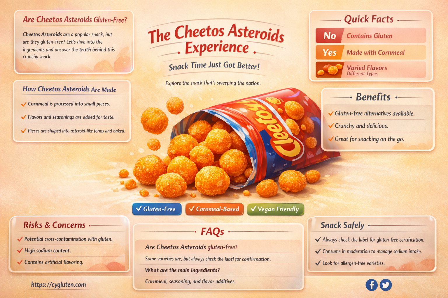 are cheetos asteroids gluten free