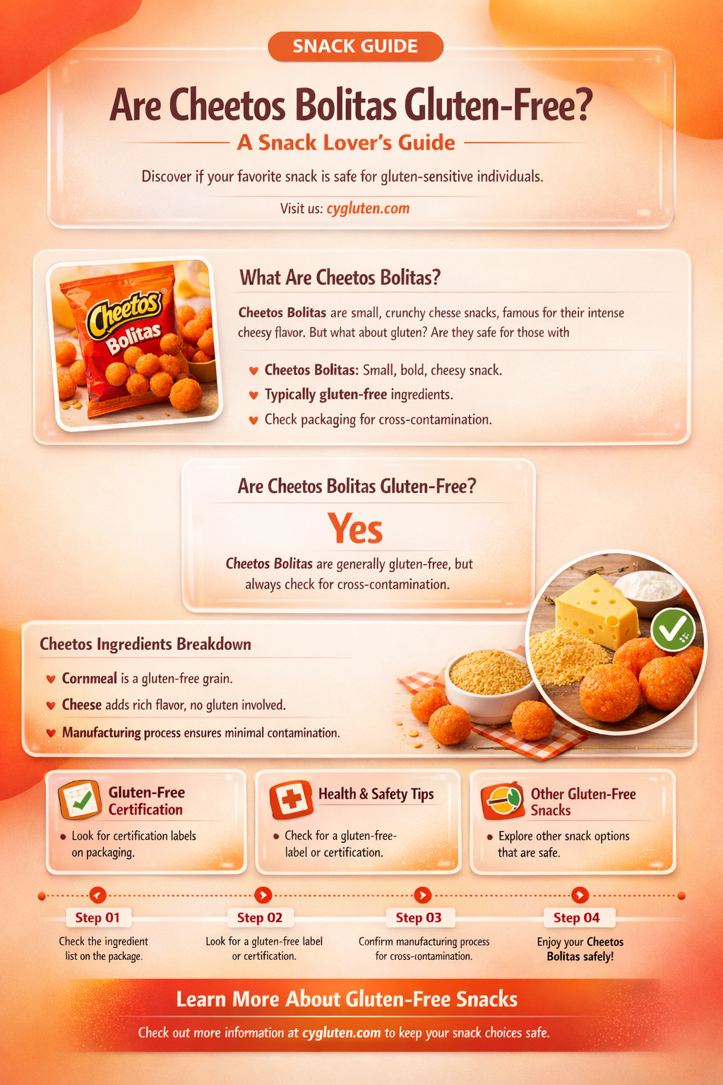 are cheetos bolitas gluten free