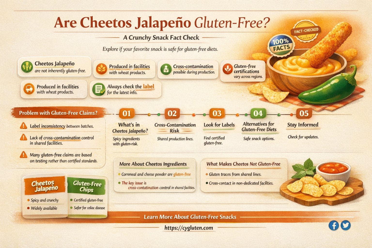 are cheetos jalapeno gluten free