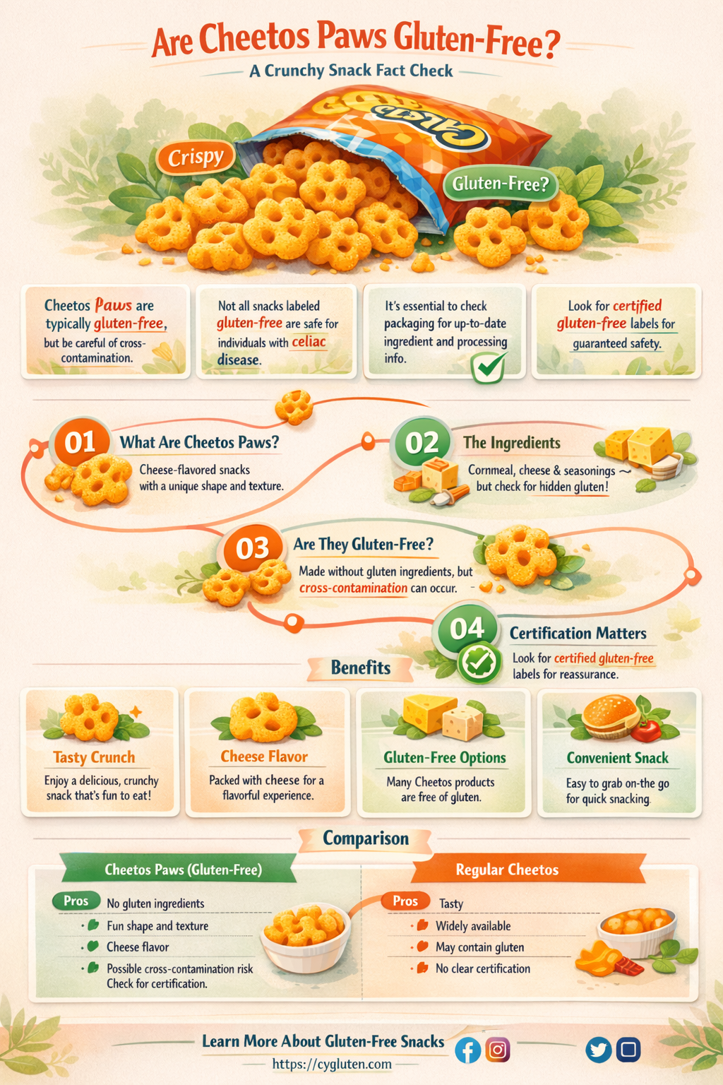 are cheetos paws gluten free