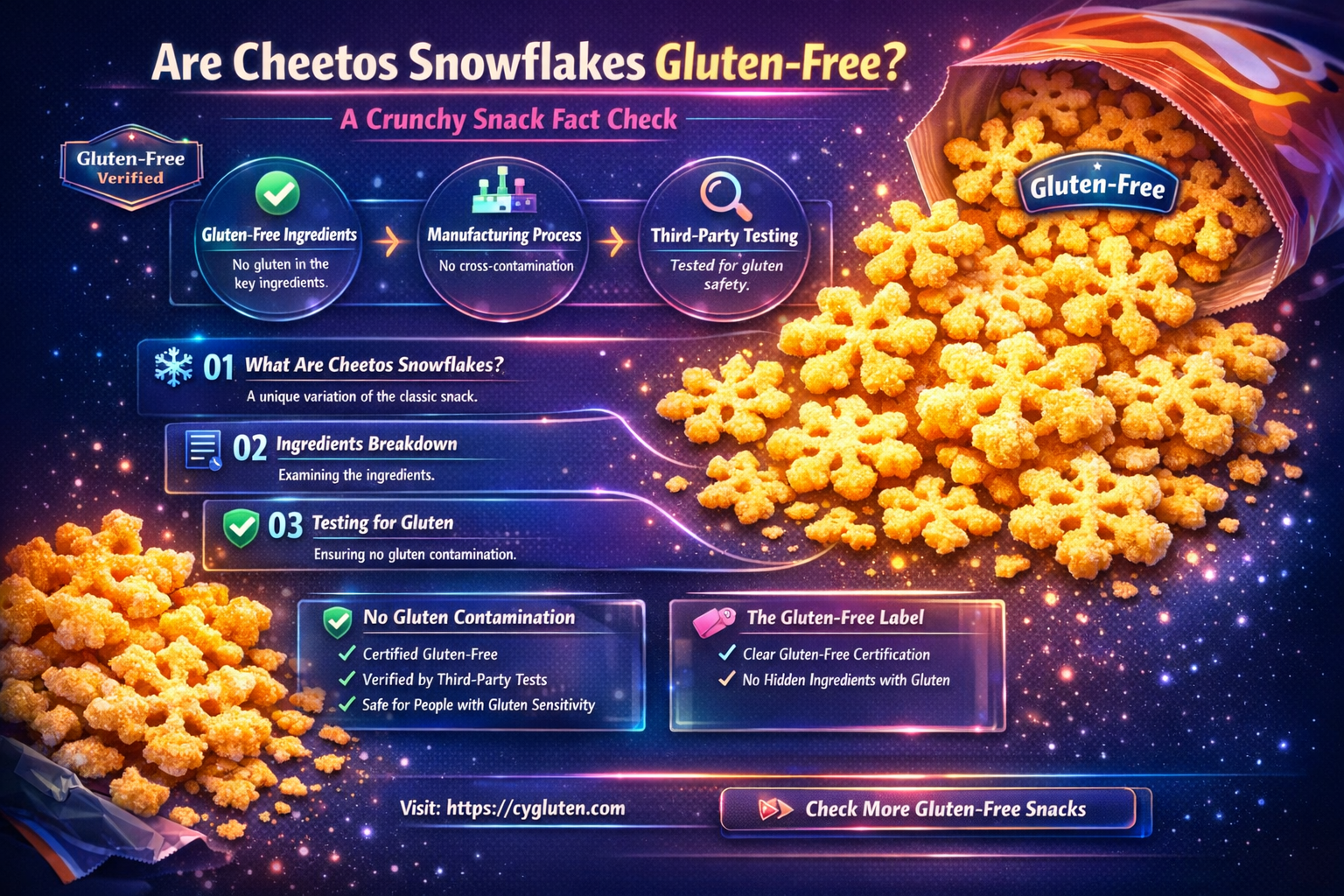 are cheetos snowflakes gluten free