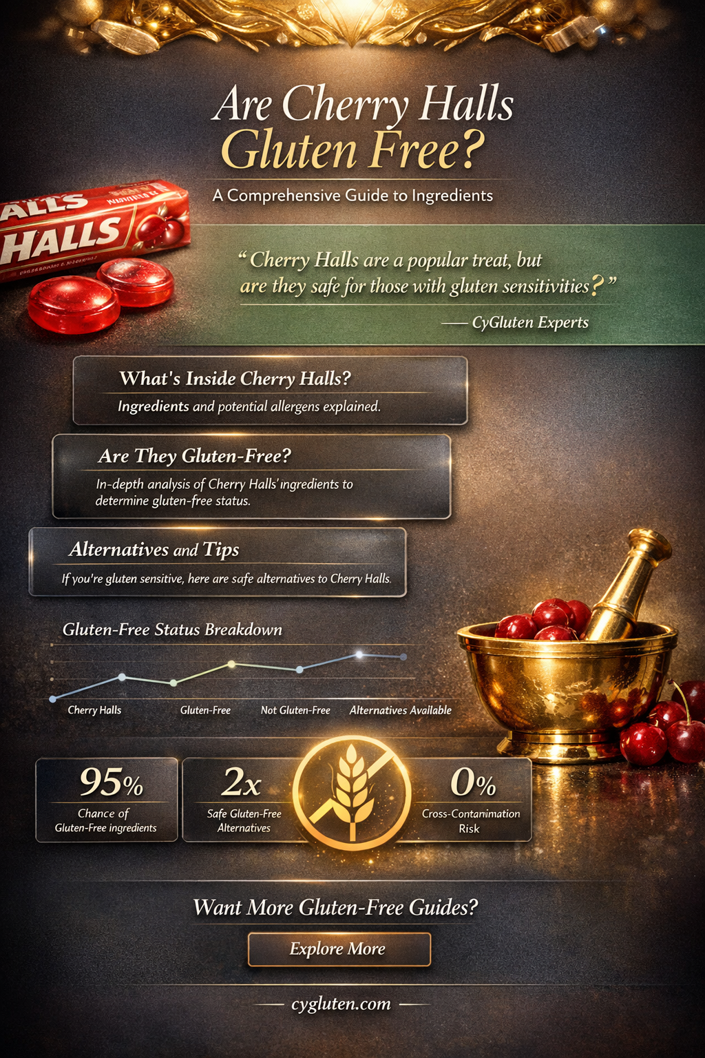 are cherry halls gluten free