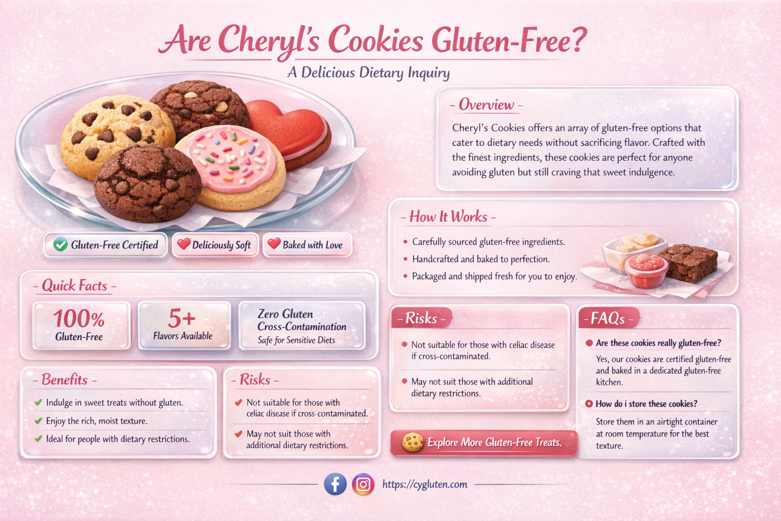 are cheryl cookies gluten free