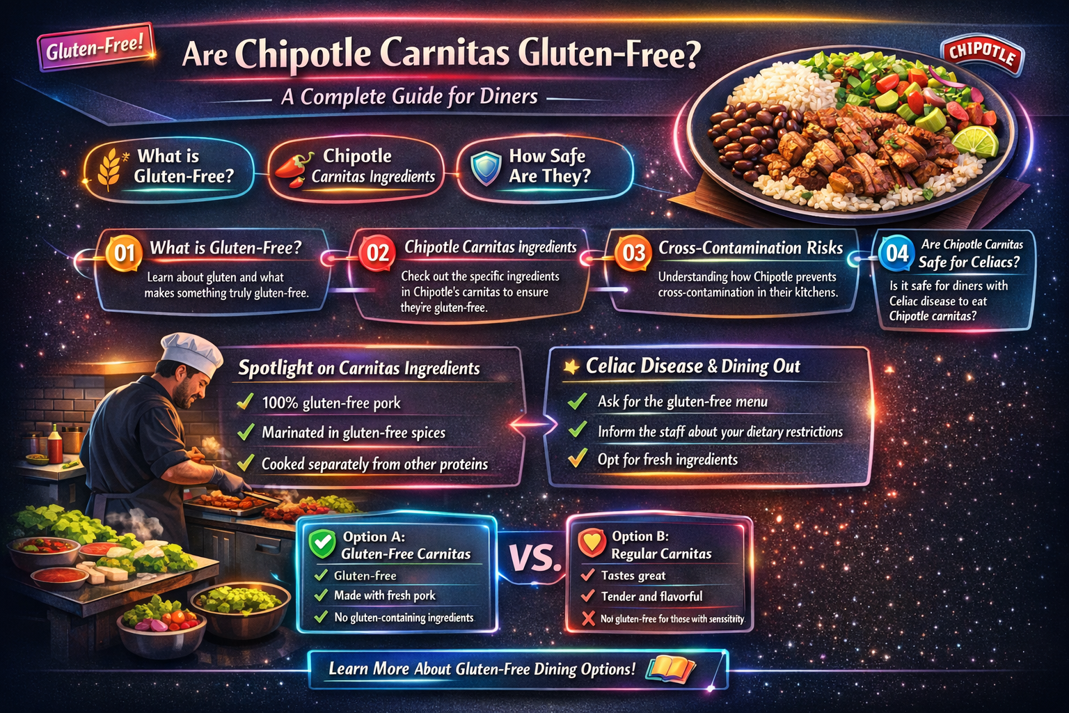 are chipotle carnitas gluten free