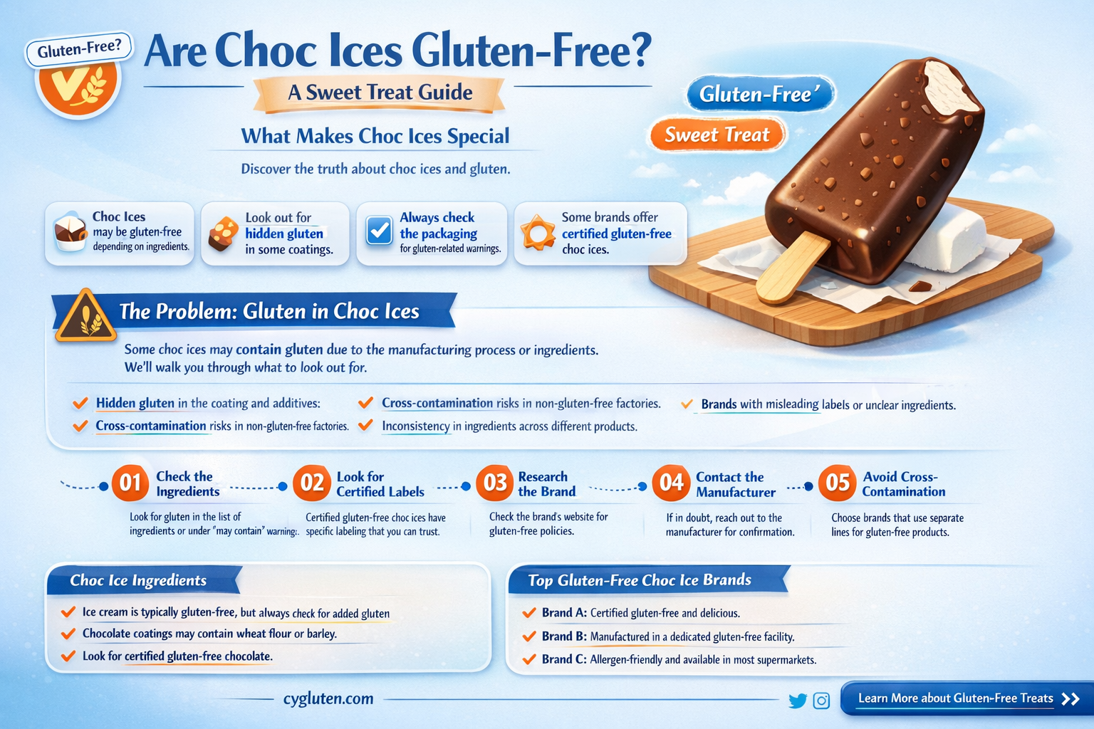 are choc ices gluten free