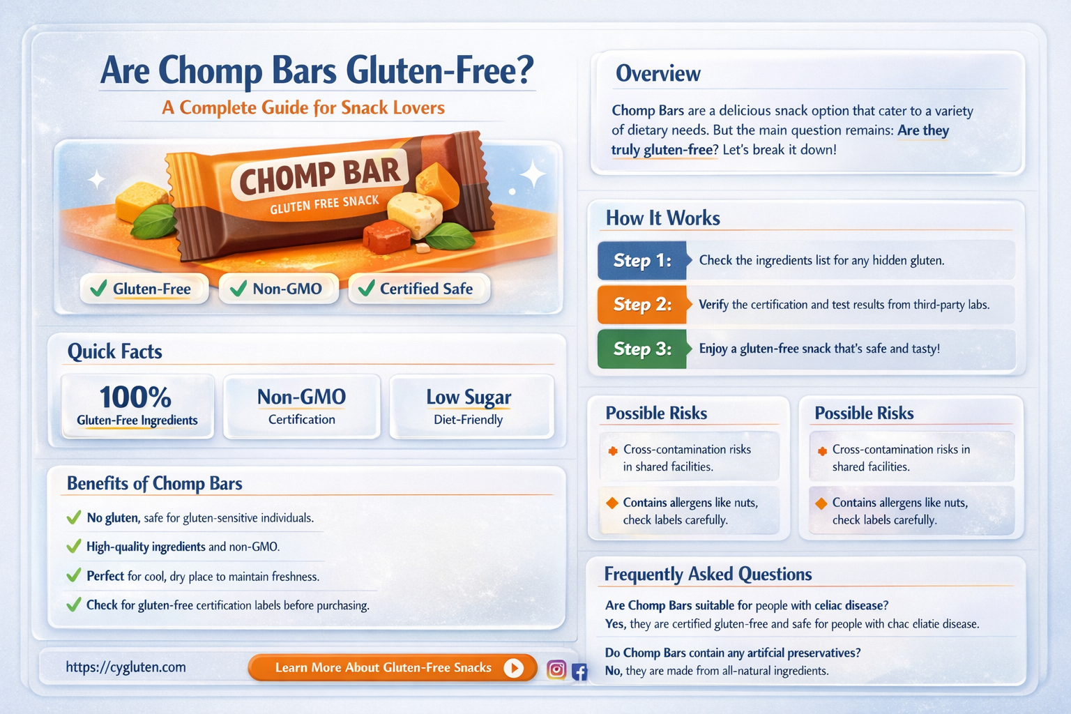 are chomp bars gluten free