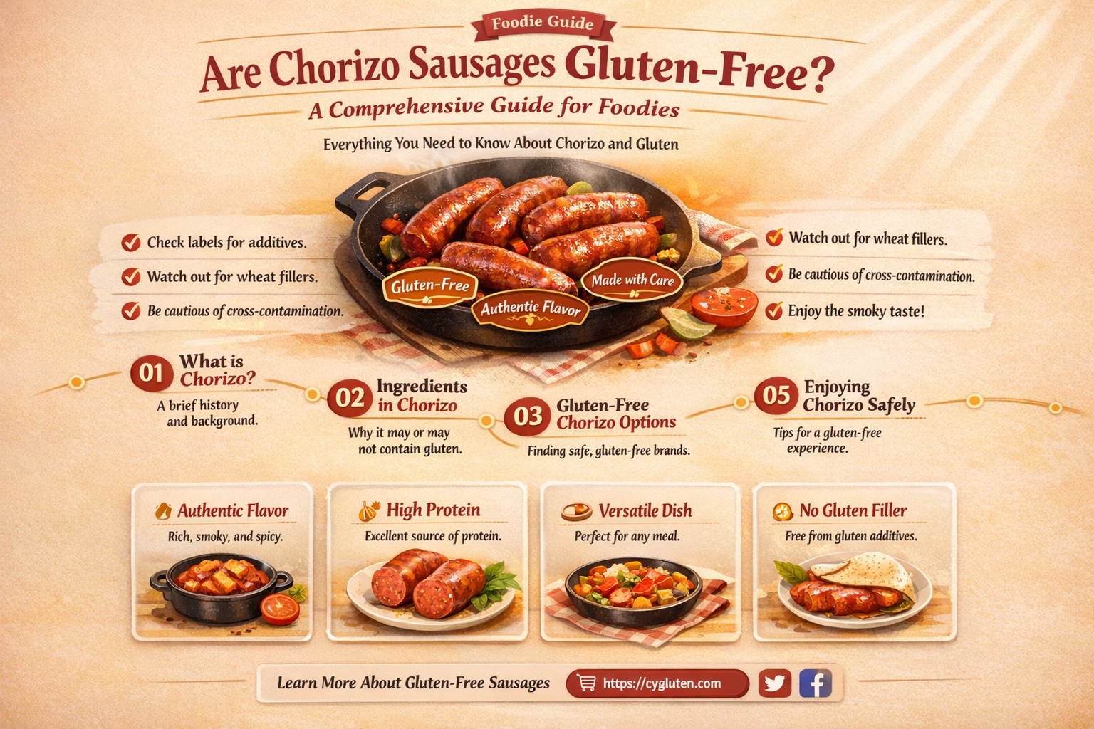 are chorizo sausages gluten free