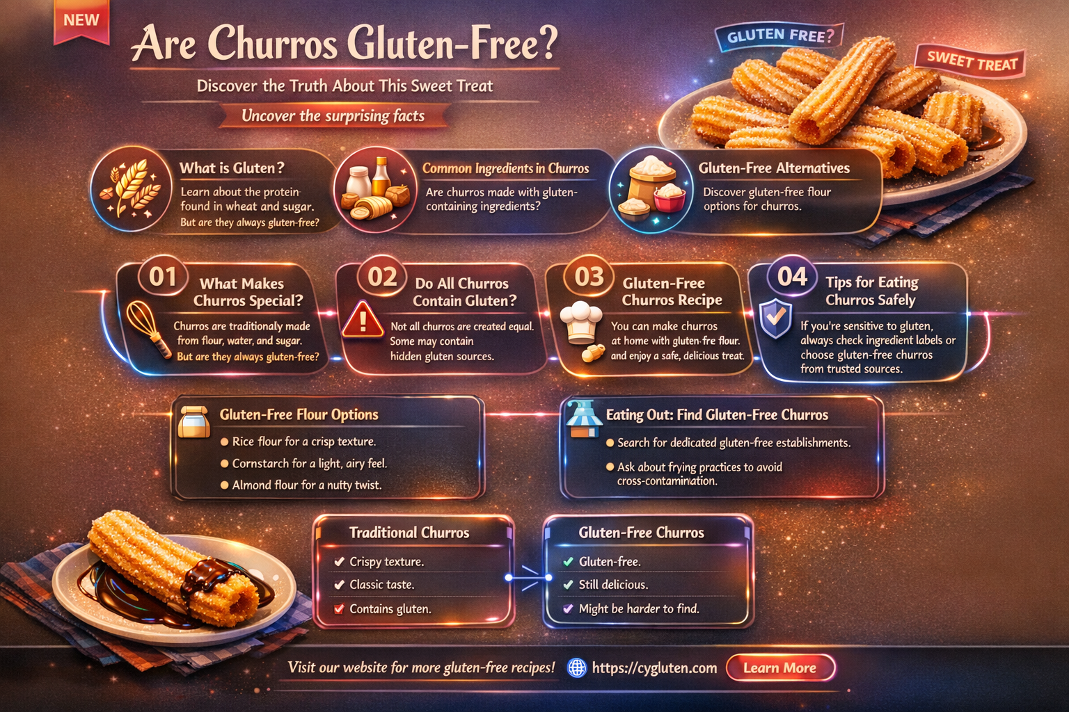 are churros gluten free
