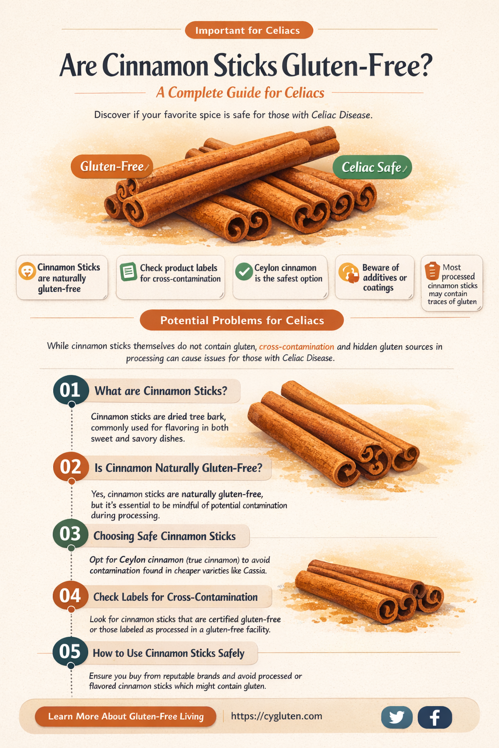are cinnamon sticks gluten free