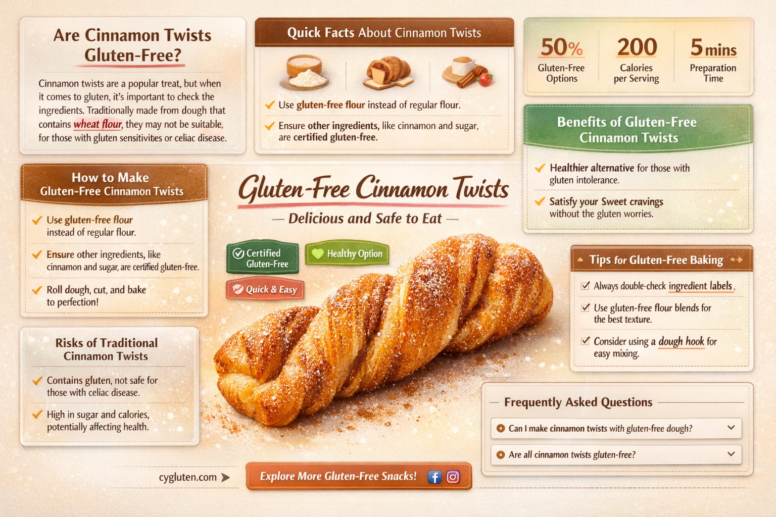 are cinnamon twist gluten free