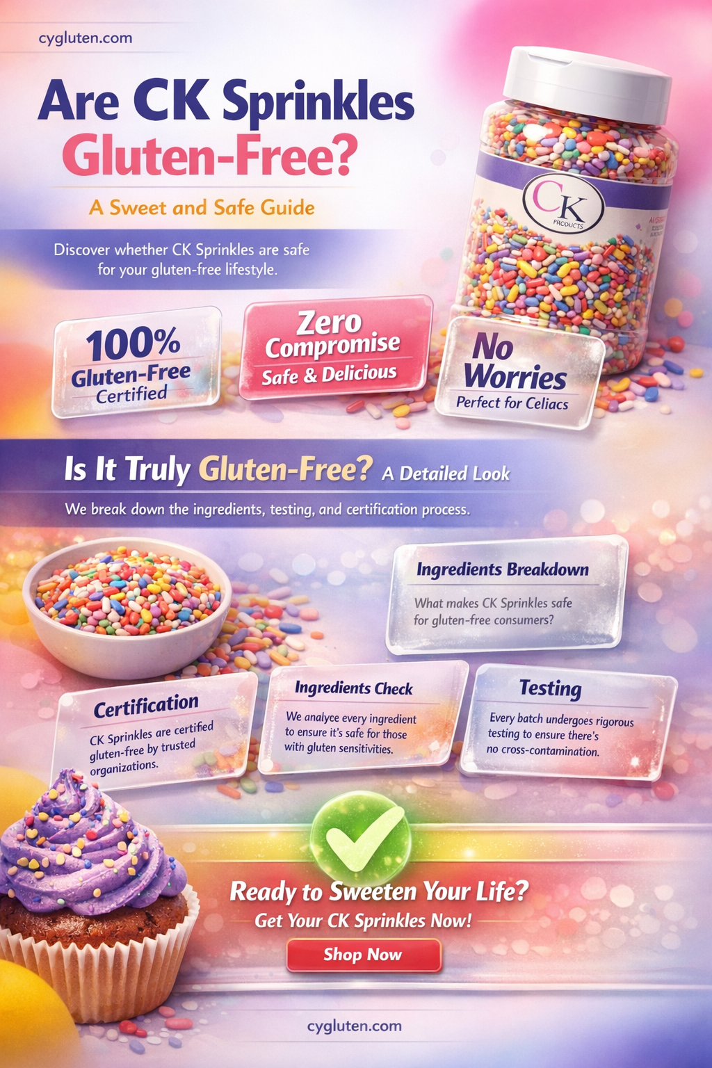 are ck sprinkles gluten free
