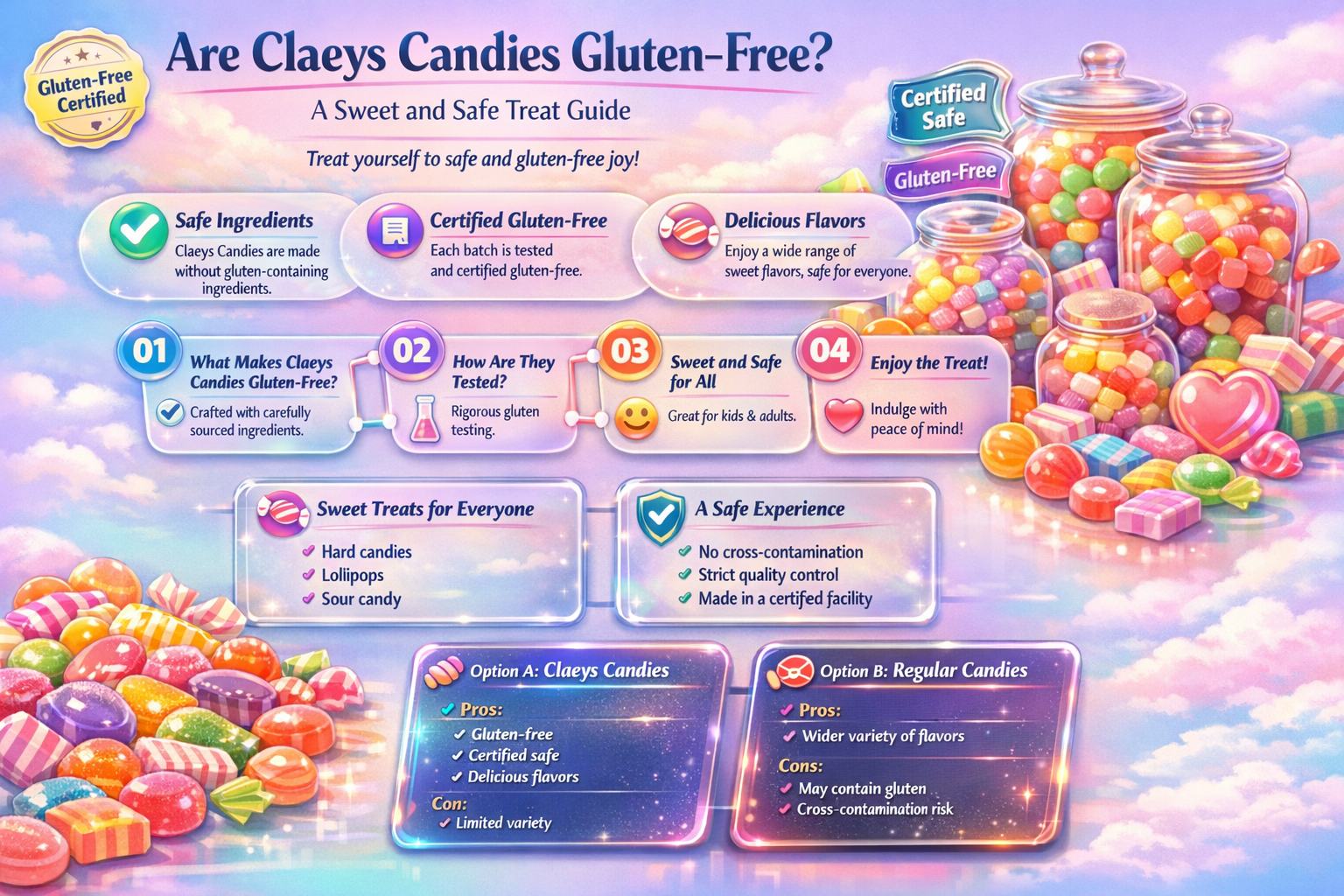 are claeys candies gluten free