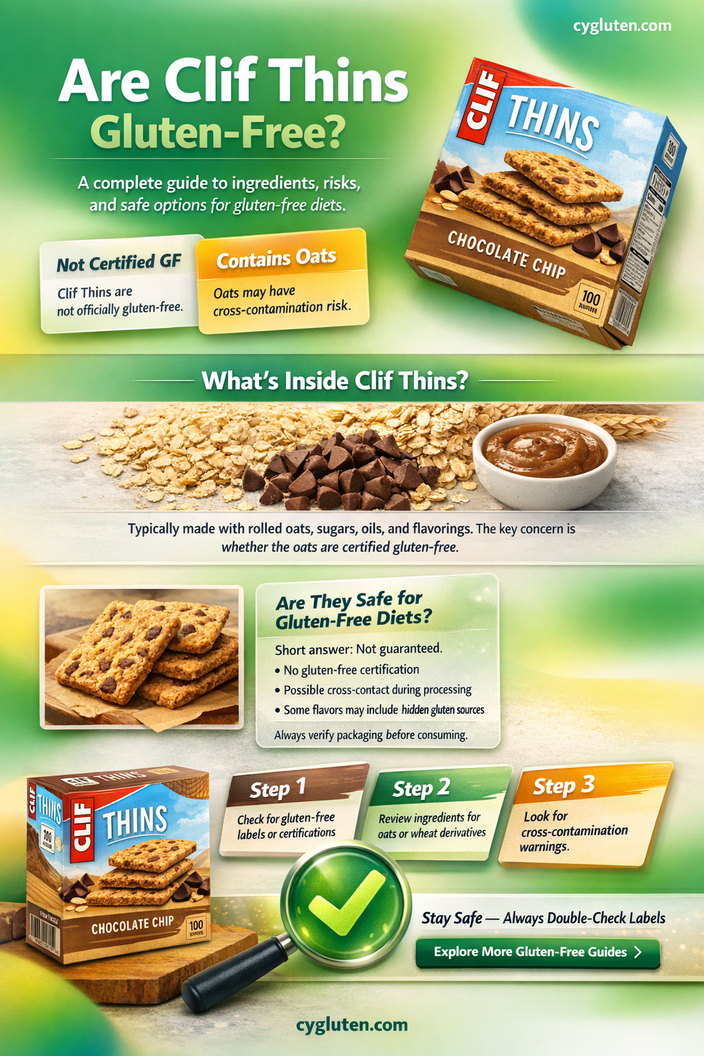 are clif thins gluten free
