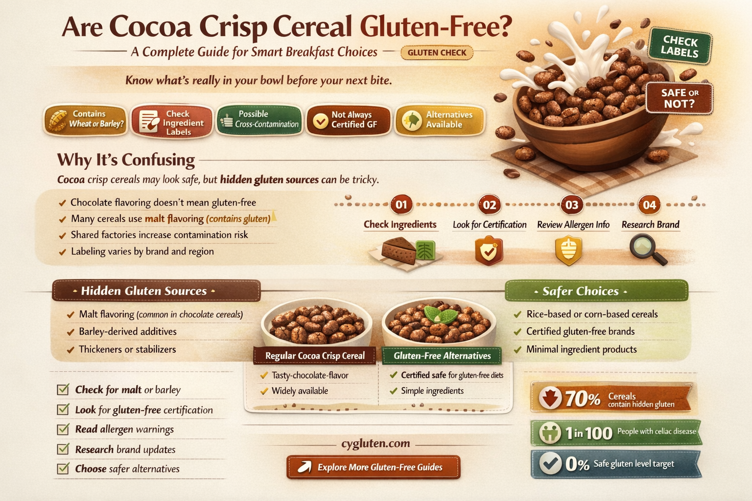 are cocoa crispies gluten free