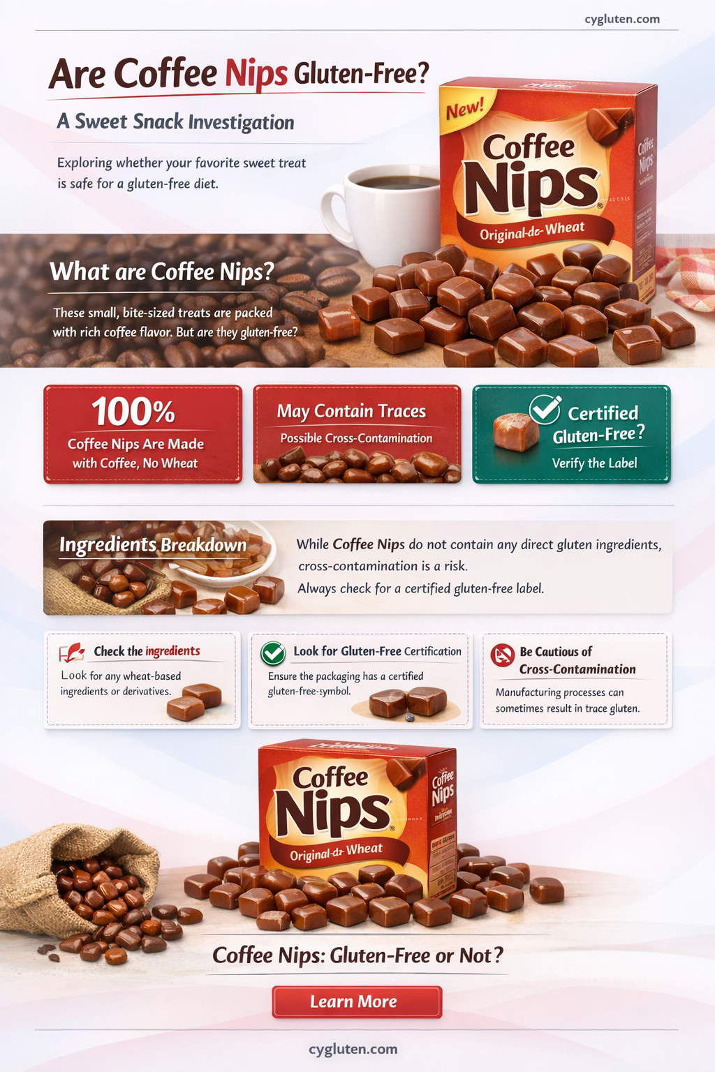 are coffee nips gluten free