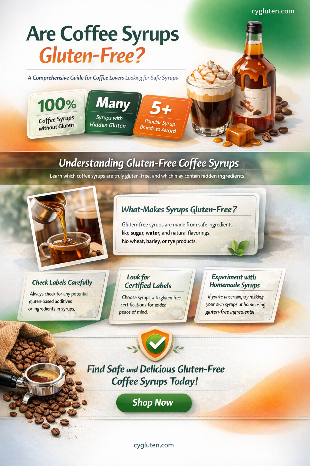 are coffee syrups gluten free