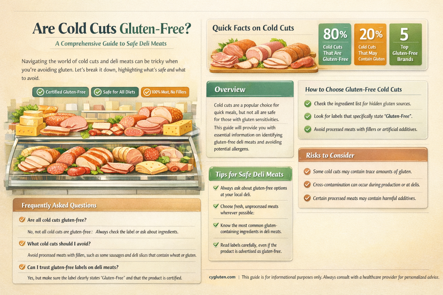 are cold cuts gluten free