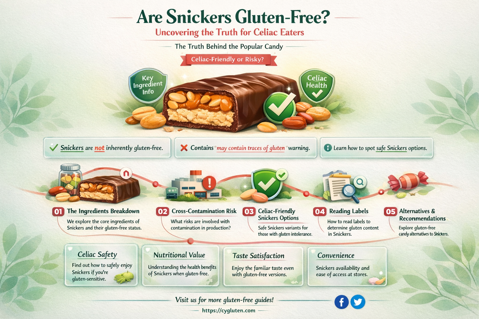 are anickers gluten free
