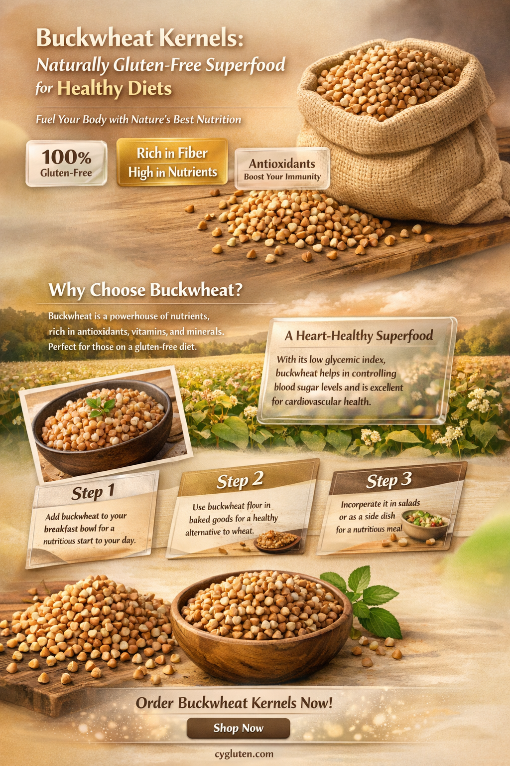 are buckwheat kernels gluten free