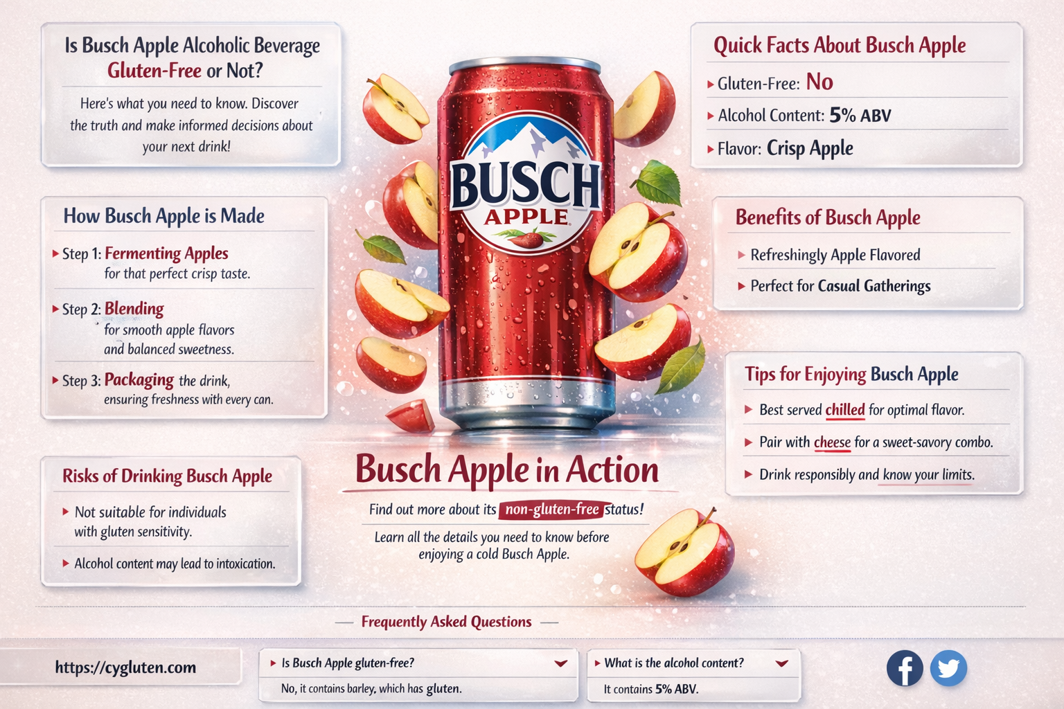 are busch apple gluten free
