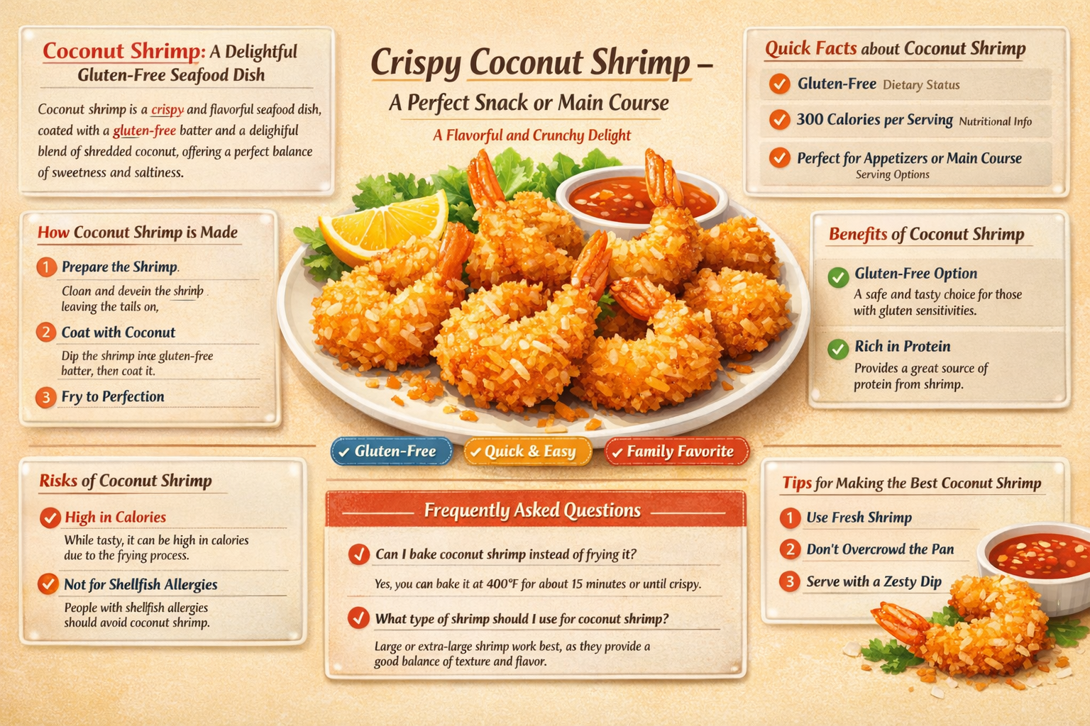 are coconut shrimp gluten free