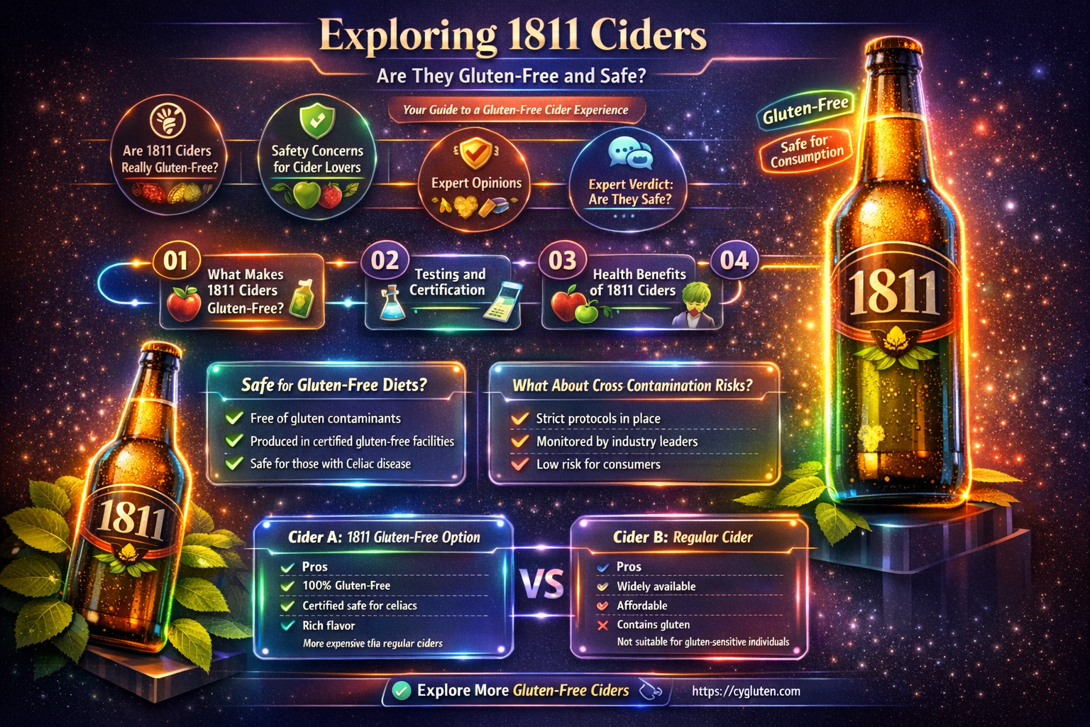 are 1811 ciders gluten free