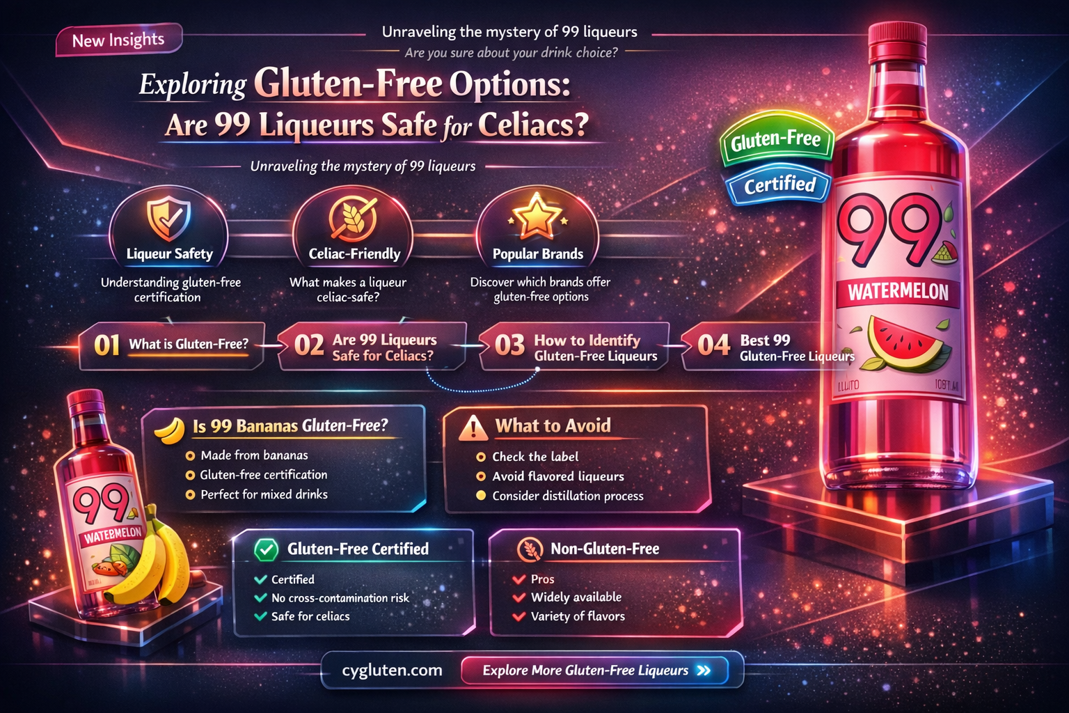 are 99 liqueurs gluten free