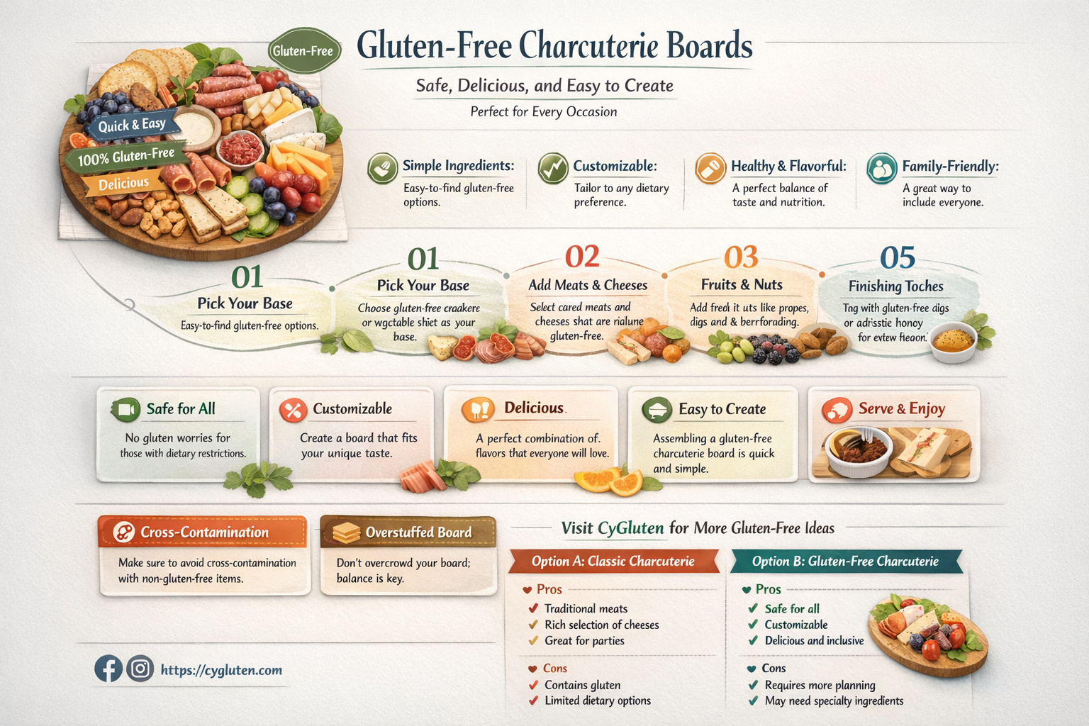 are charcuterie boards gluten free