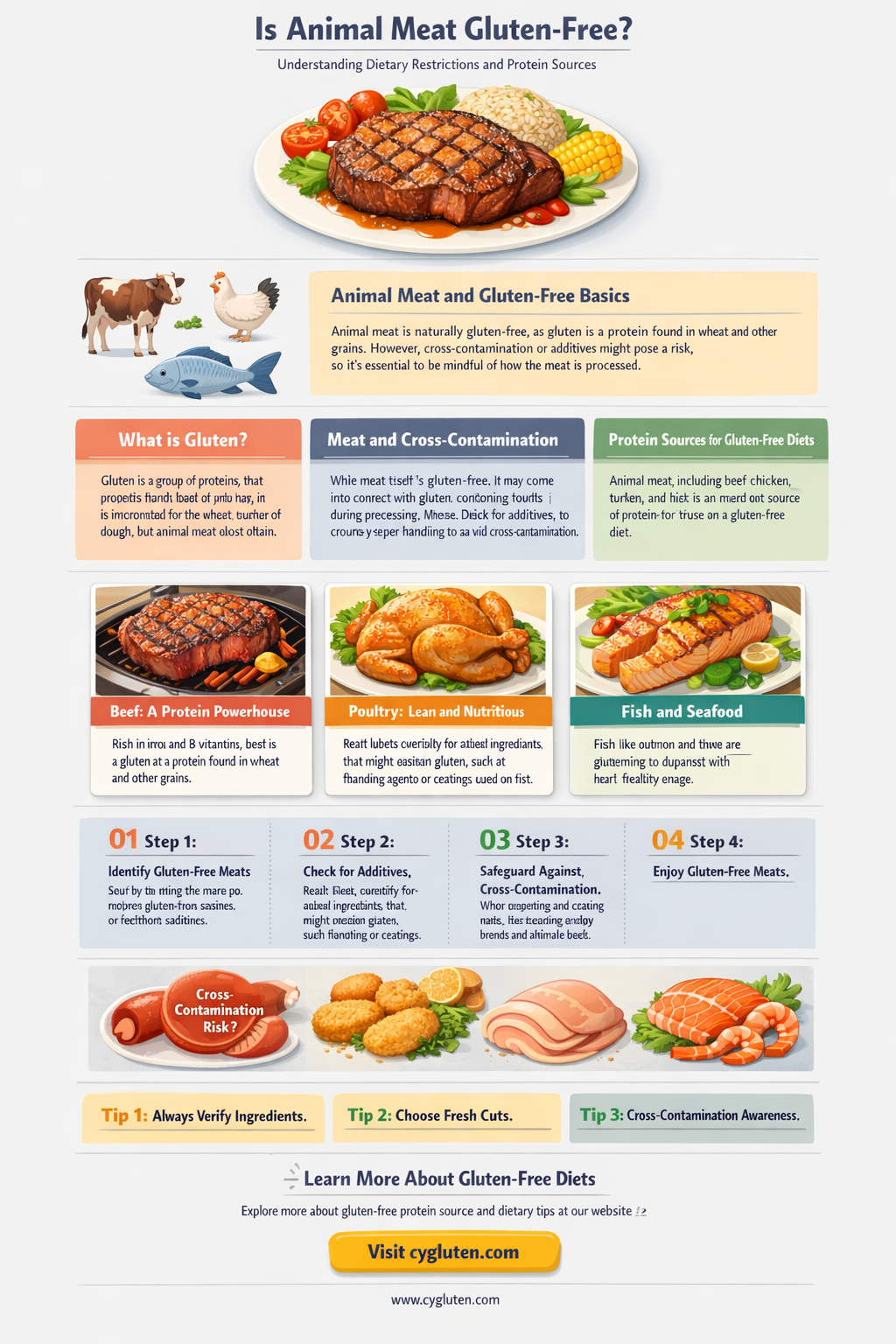 are animal meat gluten free