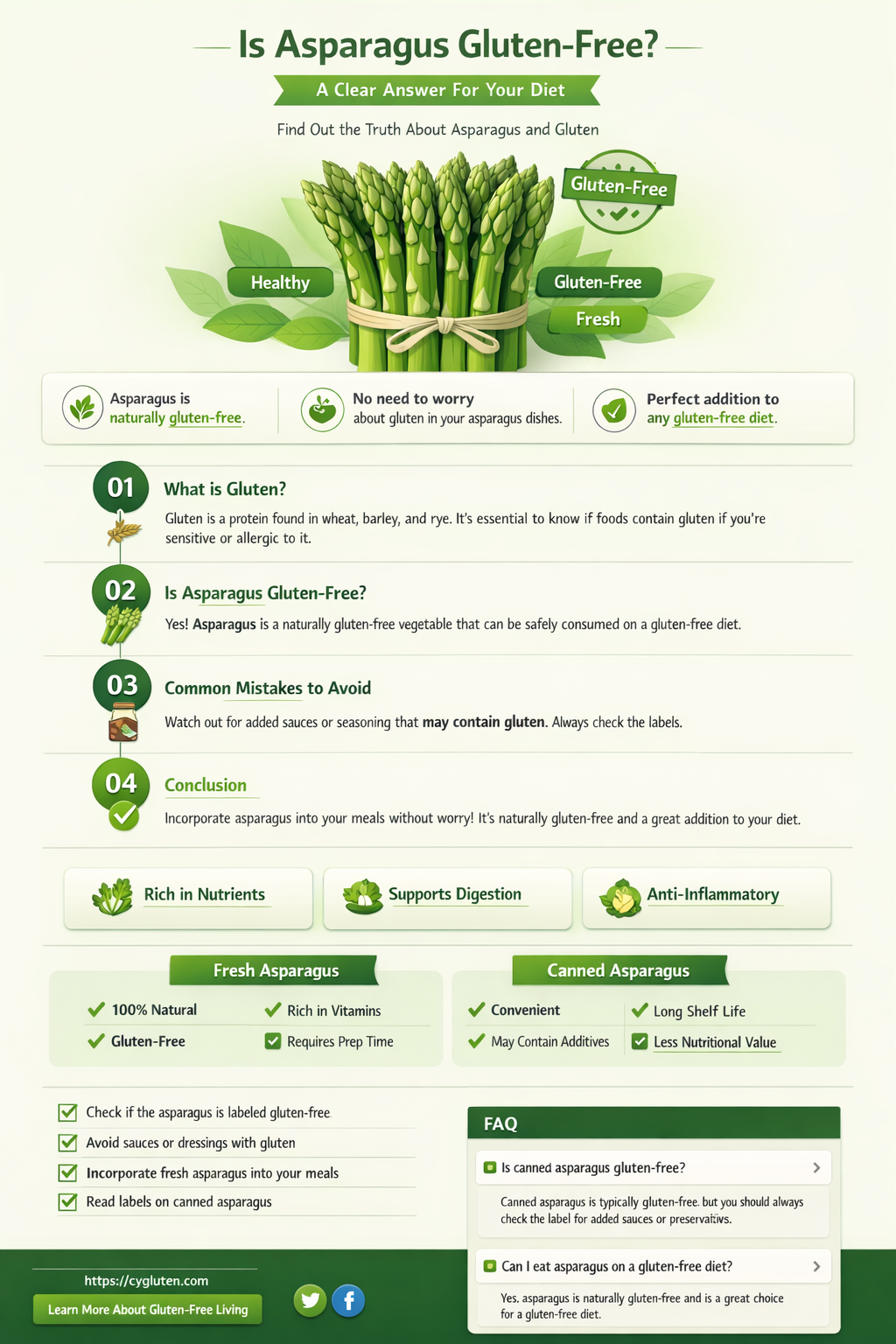 are asparagus gluten free