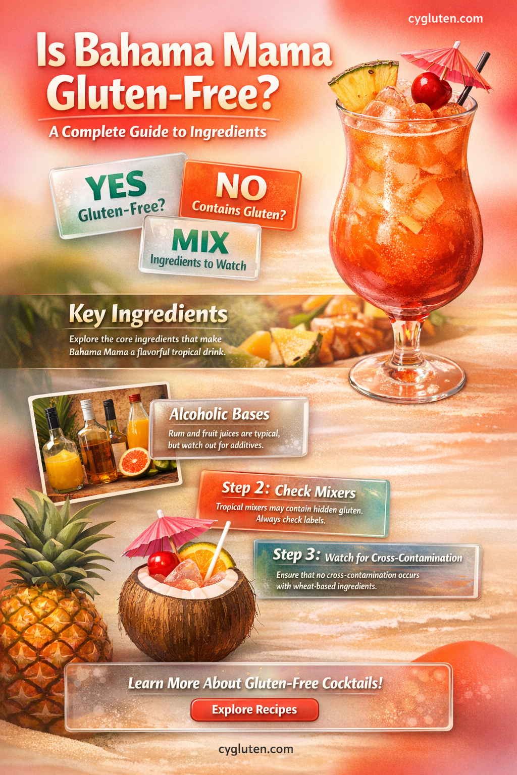 are bahama mama gluten free