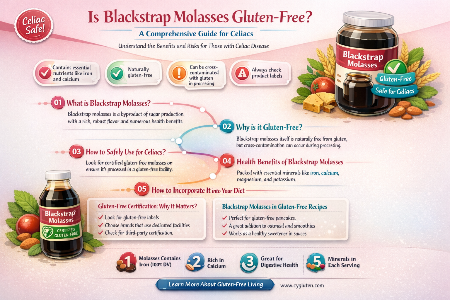 are blackstrap molasses gluten free