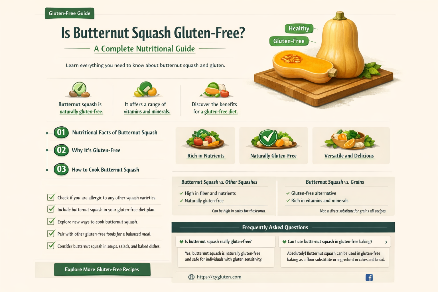are butternut squash gluten free