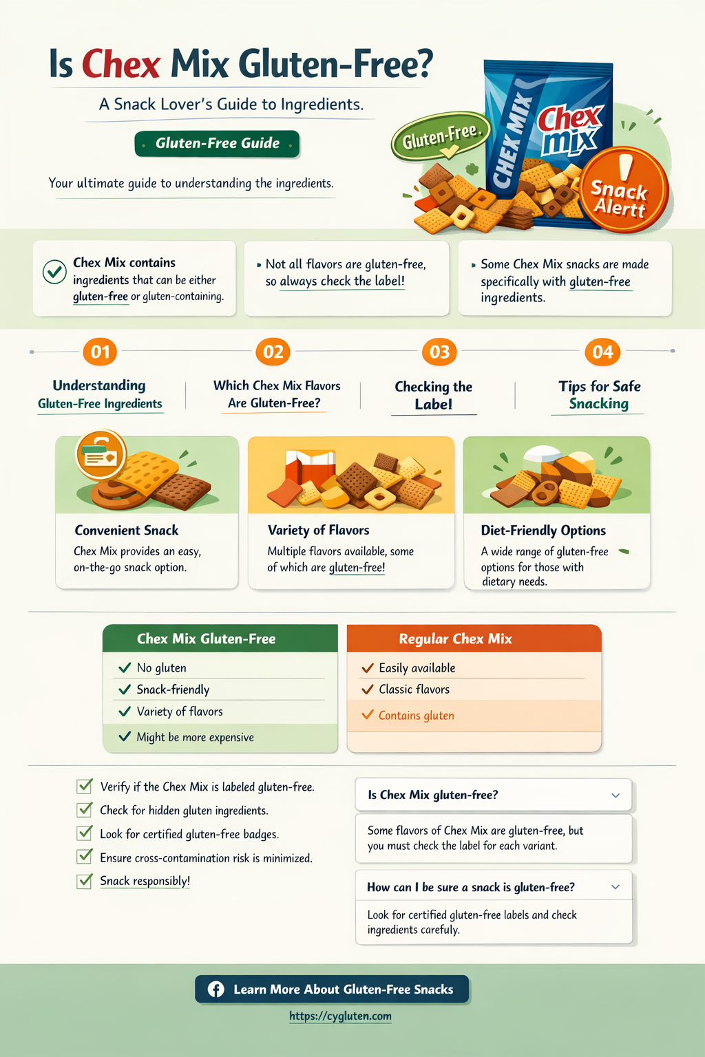 are chex mix gluten free