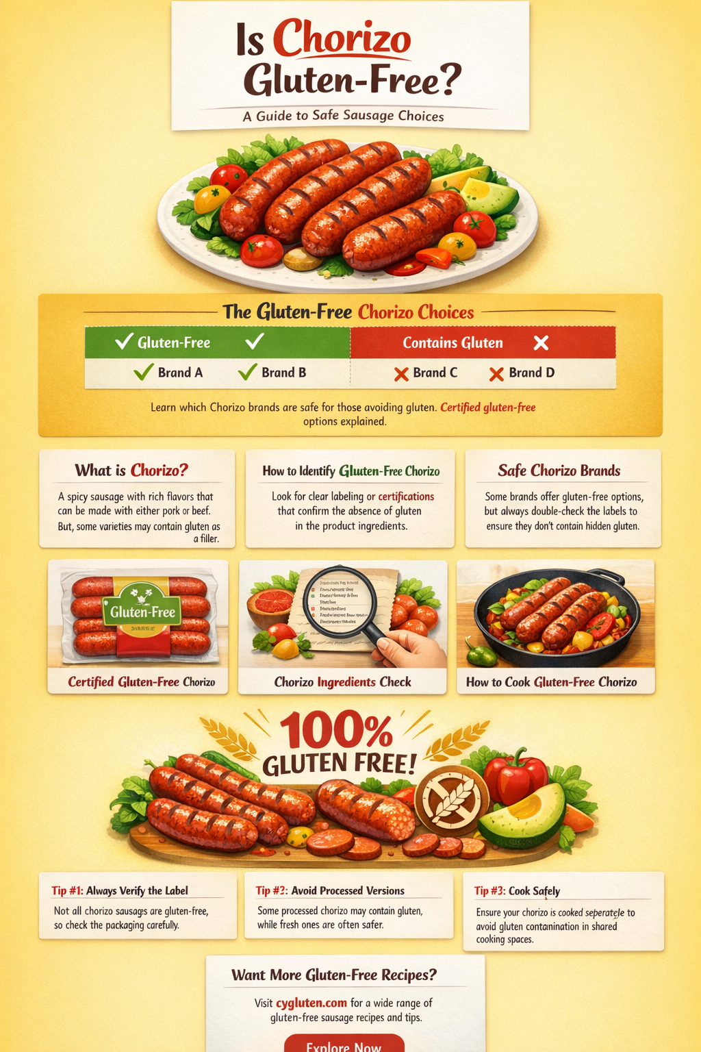 are chorizo gluten free