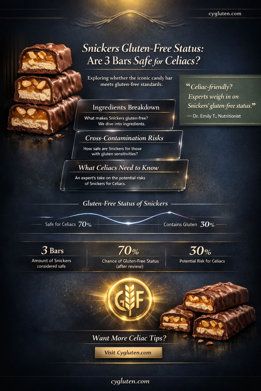 are 3 snickers gluten free