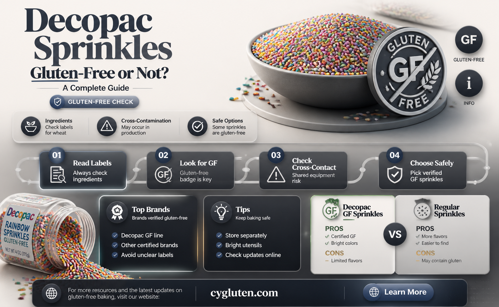 are decopac sprinkles gluten free