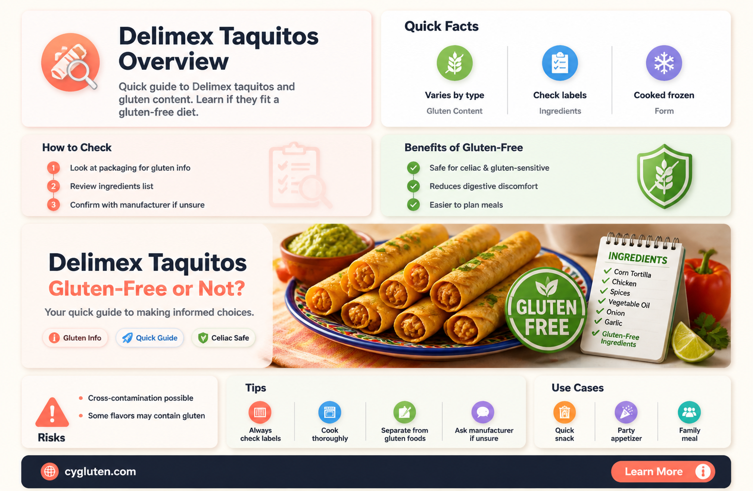 are delimex taquitos gluten free